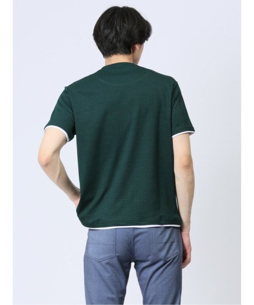 TAKA-Q(タカキュー)/リンクス千鳥 フェイククルーネック半袖Tシャツ/img25