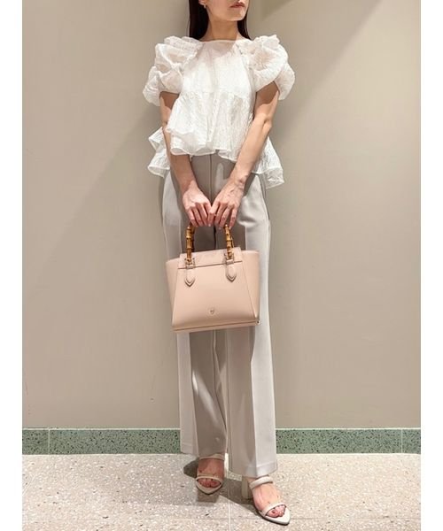 ペプラムチュニックブラウス 予めご了承ください