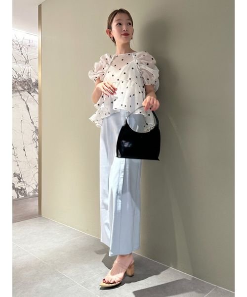 ペプラムチュニックブラウス 予めご了承ください