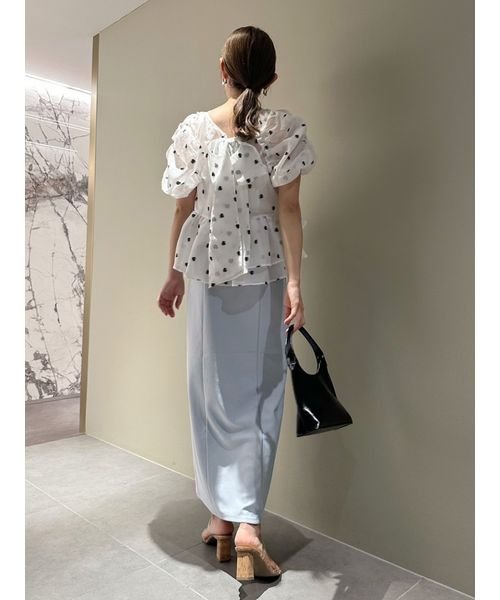 ペプラムチュニックブラウス 予めご了承ください