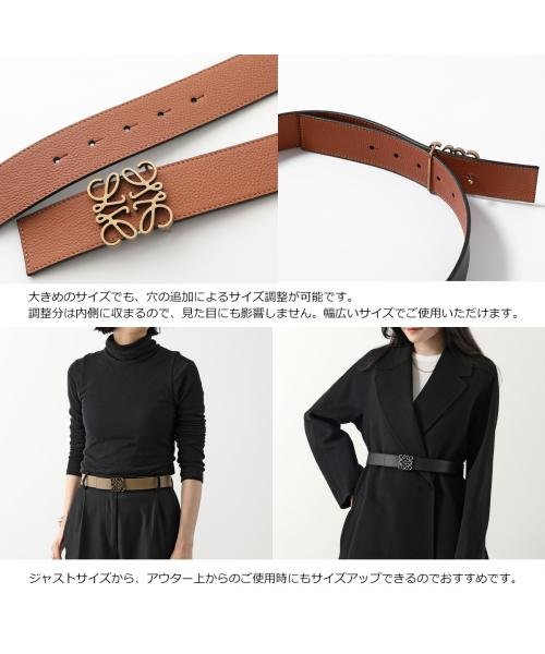 LOEWE ベルト ANAGRAM BELT リバーシブル 品番 LOEWE ベルト ANAGRAM BELT E619238X12