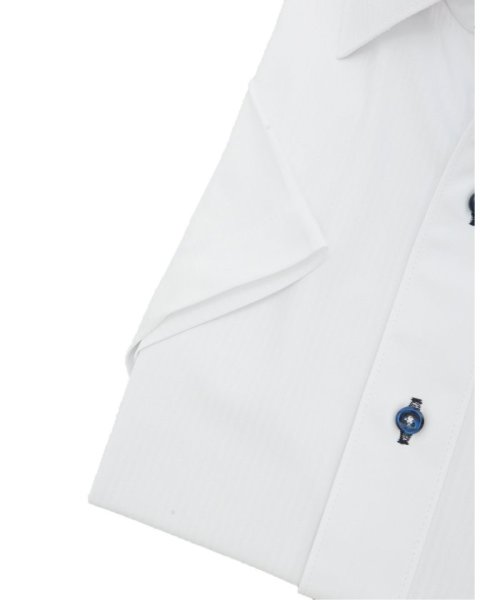 TAKA-Q(タカキュー)/ノーアイロンストレッチ スタンダードフィット ワイドカラー半袖ニットシャツ/img02