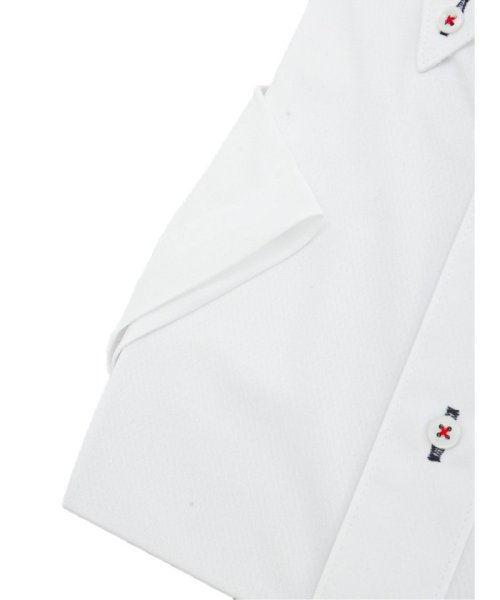 TAKA-Q(タカキュー)/ノーアイロンストレッチ スタンダードフィット ボタンダウン半袖ニットシャツ/img02