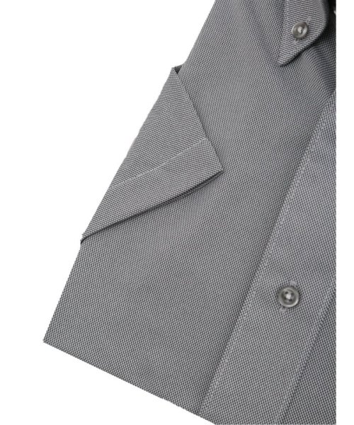 TAKA-Q(タカキュー)/ノーアイロンストレッチ スタンダードフィット ボタンダウン半袖ニットシャツ/img02
