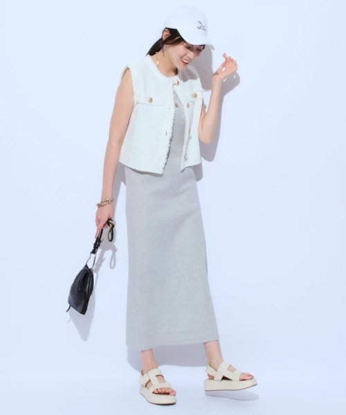 カットワンピ×フリンジジレSET ワンピース・ドレス G1797664131 (13750円)