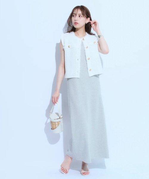 カットワンピ×フリンジジレSET ワンピース・ドレス G1797664131 (13750円)