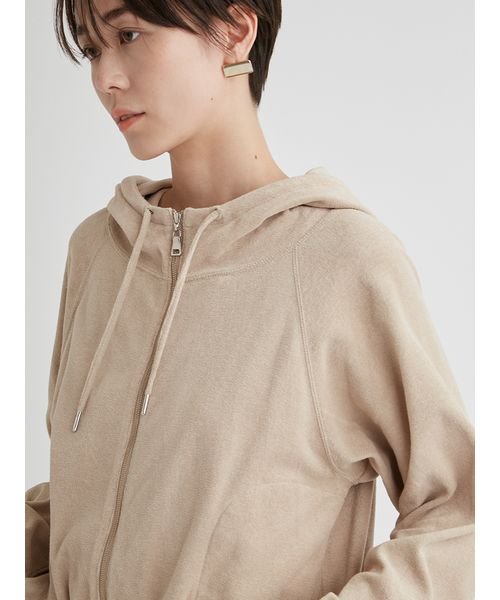 【emmi×PlaX】 パイルクロップドパーカー PlaX 予めご了承ください