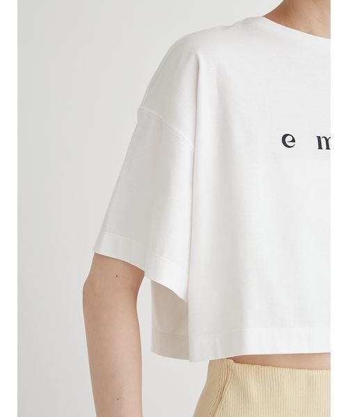 emmi atelier(emmi　atelier)/【emmi×PlaX】 emmiロゴクロップドTシャツ/img09