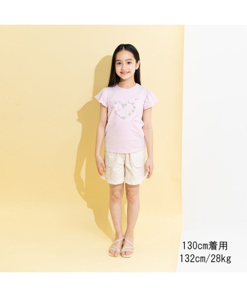 Crescent(クレセント)/【子供服】 crescent (クレセント) レインボー立体モチーフ半袖Tシャツ 80cm～140cm N42806/img09