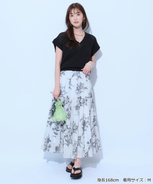 アロマプリントスカート 予めご了承ください