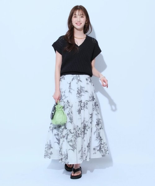 アロマプリントスカート 予めご了承ください