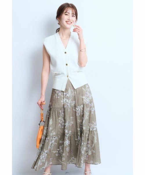 アロマプリントスカート 予めご了承ください