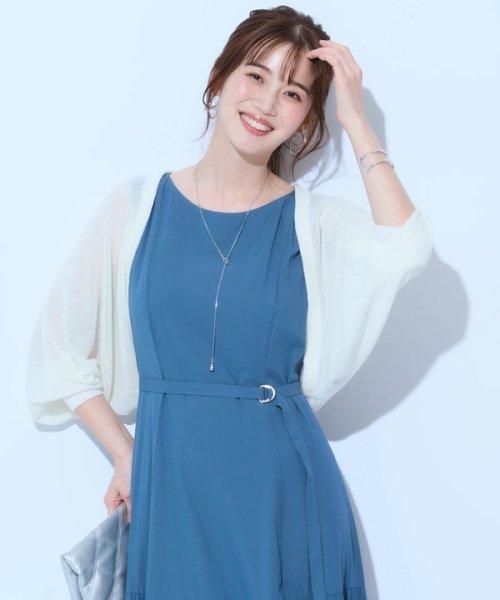 カットワークティアードフレアワンピース 予めご了承ください