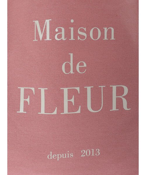 Maison de FLEUR(メゾンドフルール)/ブランドロゴプリントスクエアトートバッグ/img11
