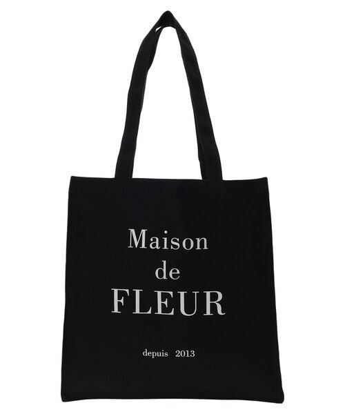 Maison de FLEUR(メゾンドフルール)/ブランドロゴプリントスクエアトートバッグ/img14