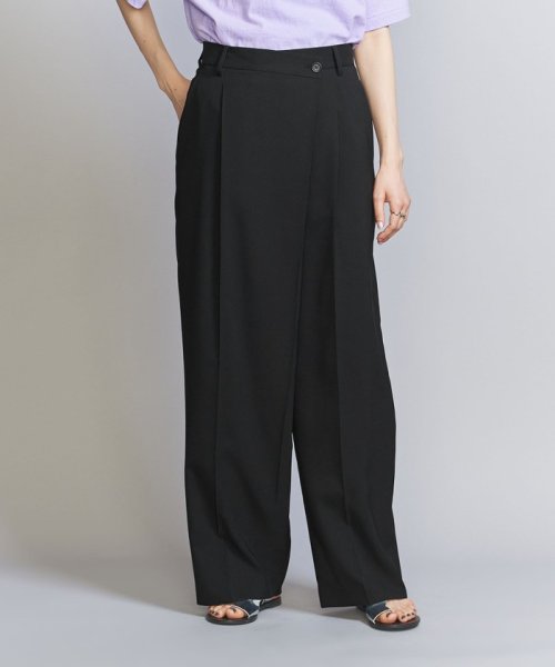 ポプリン ラップ ワイドパンツ B72 W62 H86