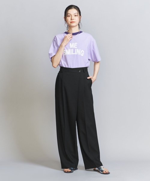 ポプリン ラップ ワイドパンツ B72 W62 H86