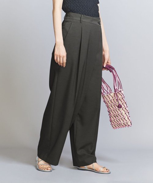 ポプリン ラップ ワイドパンツ B72 W62 H86
