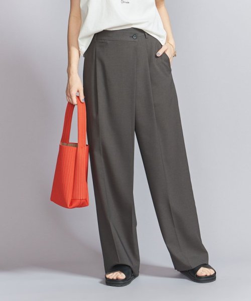 ポプリン ラップ ワイドパンツ B72 W62 H86