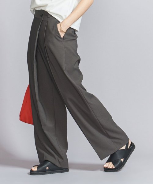 ポプリン ラップ ワイドパンツ B72 W62 H86