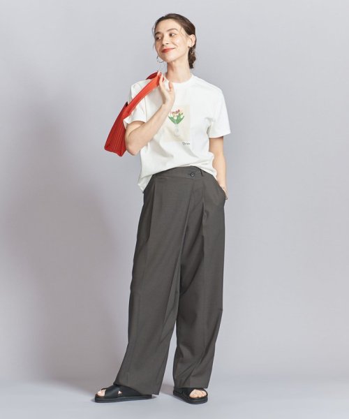 ポプリン ラップ ワイドパンツ B72 W62 H86