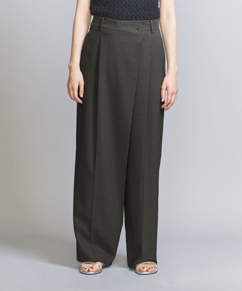 ポプリン ラップ ワイドパンツ B72 W62 H86