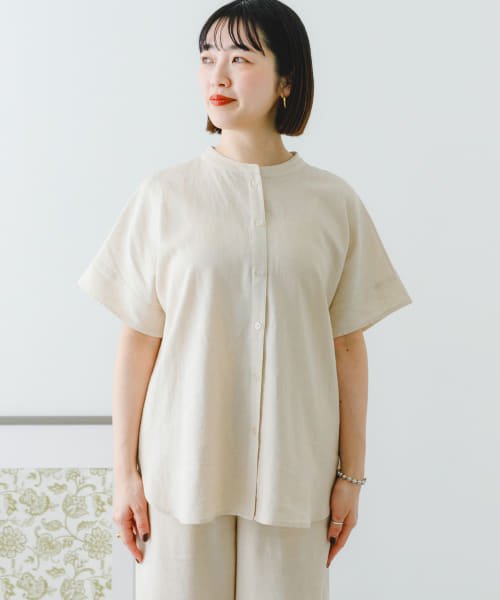 ITEMS URBANRESEARCH(アイテムズ アーバンリサーチ（レディース）)/【予約】『セットアップ対応』『洗濯可』リネンレーヨンフレンチシャツ/img34