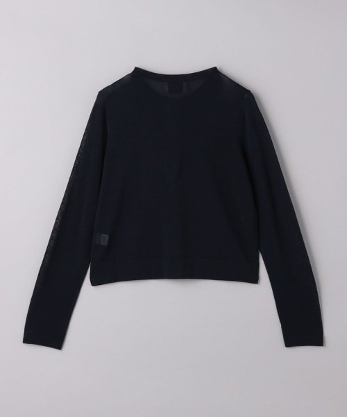 シアー クルーネック カーディガン B76 W58 H86