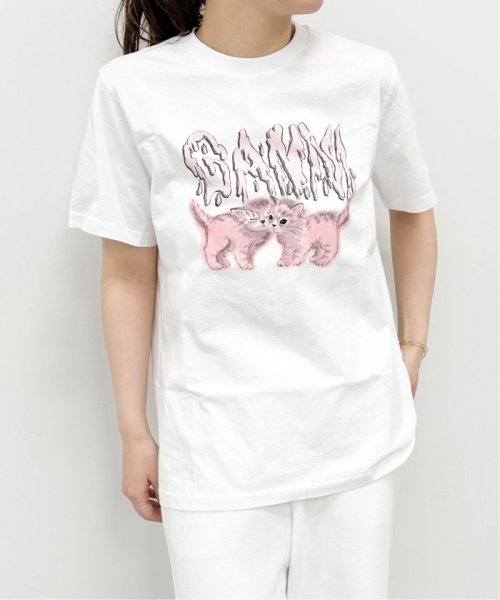 U by Spick&Span(ユーバイ　スピック＆スパン)/【GANNI / ガニー】 Basic Jersey Cats Relaxed T－/img02