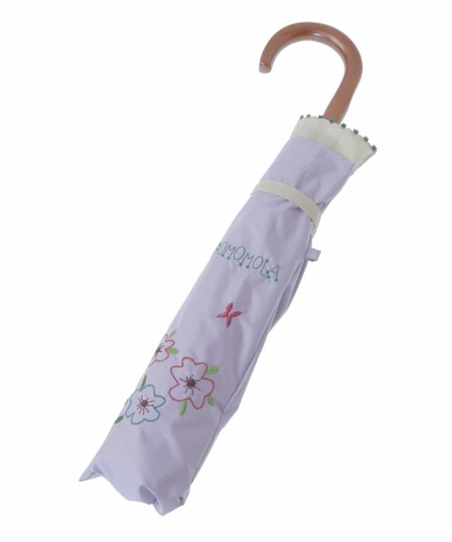 Jocomomola(ホコモモラ)/【晴雨兼用/UV】フラワー刺繍デザイン折りたたみ傘/img09