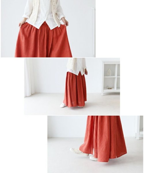 sanpo kuschel(サンポクシェル)/色めく季節 巻きスカート風デザインスカート/img09