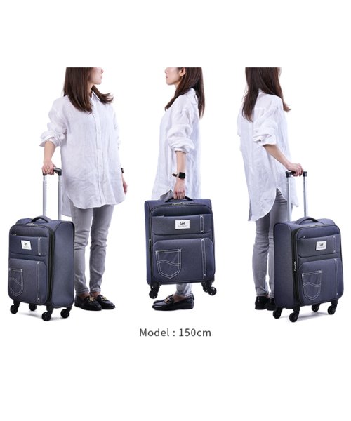 Lee リー スーツケース 機内持ち込み Sサイズ SS 35L/41L フロントオープン 拡張 320－9030 ソフト キャリーケース キャリーバッグ ｜約