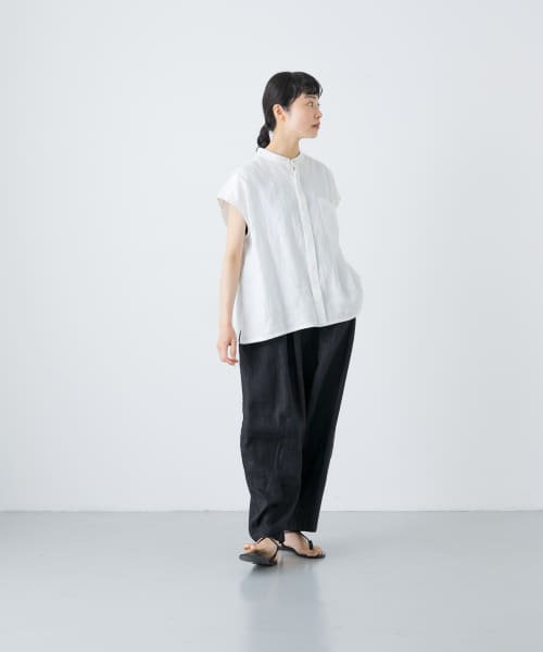KAGURE(かぐれ)/【予約】リネンノースリーブワイドシャツ/img20