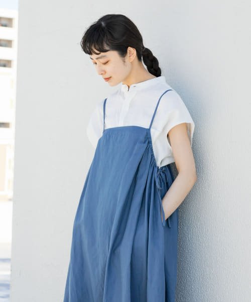 KAGURE(かぐれ)/【予約】リネンノースリーブワイドシャツ/img24