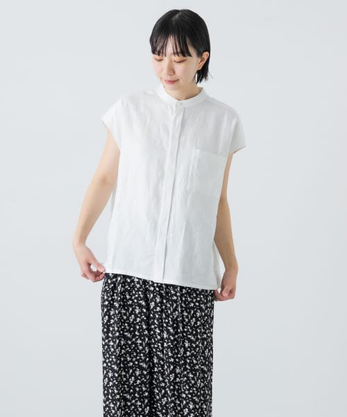 KAGURE(かぐれ)/【予約】リネンノースリーブワイドシャツ/img30