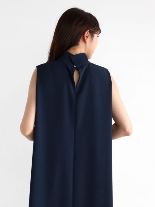 コクーンシルエットノースリーブワンピース(navy) 