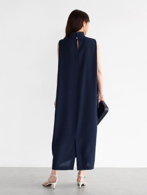 コクーンシルエットノースリーブワンピース(navy) 