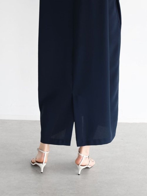 コクーンシルエットノースリーブワンピース(navy) 