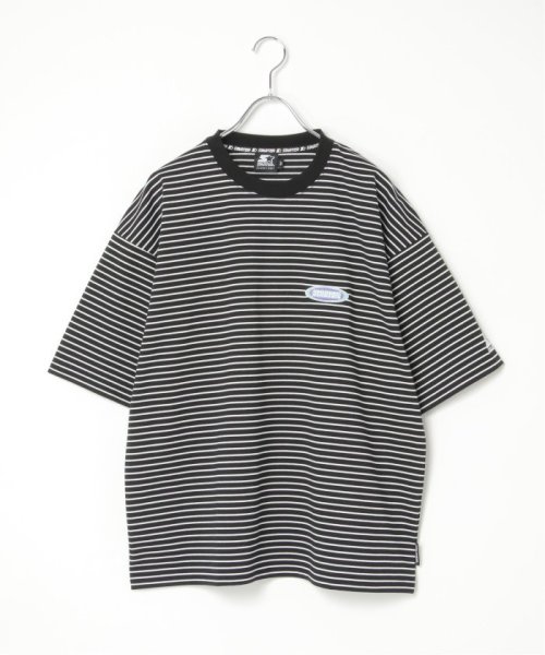VENCE　EXCHANGE(ヴァンス　エクスチェンジ)/STARTER BLACK LABEL スターターブラックレーベル ボーダー刺繍Tシャツ/img19