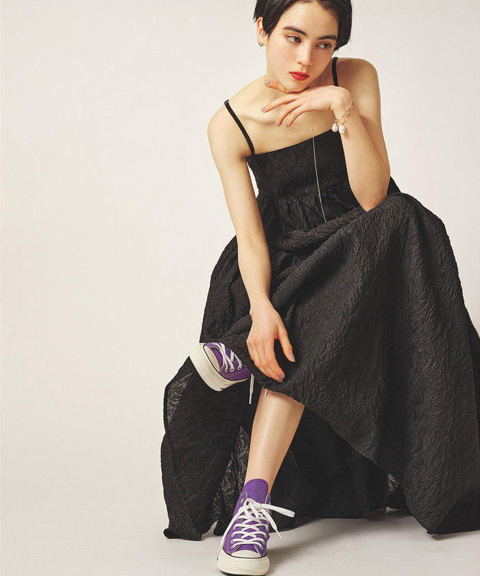 Whim Gazette【THE PAUSE】ランダムジャガードキャミワンピース