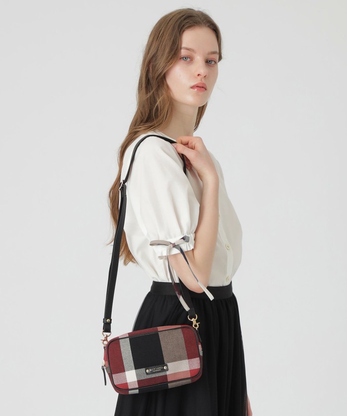 近年モデル✨ クレストブリッジチェックキャンバスミニボストンショルダー 一部店舗限定】クレストブリッジチェックキャンバスミニショルダー