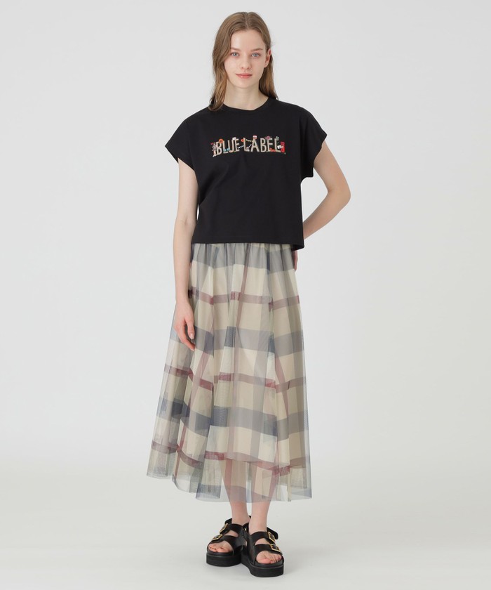 クレストブリッジチェックチュールスカート(506100082)｜阪急百貨店