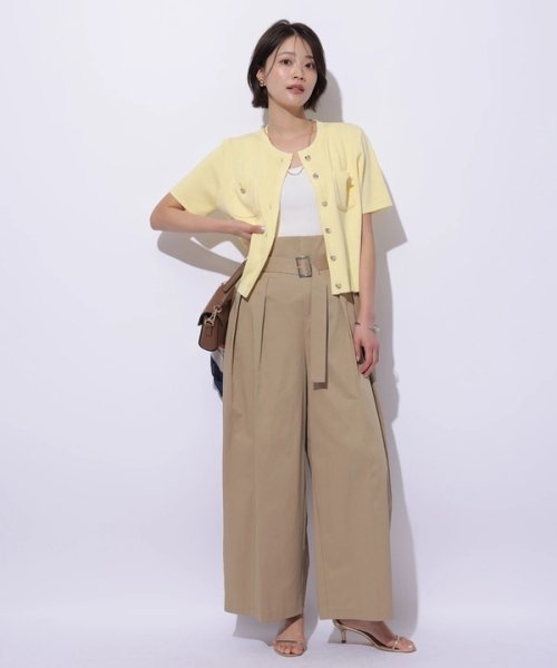 半袖キラキラニットジャケット 半袖キラキラニットジャケット YWU1225097602(9295円)