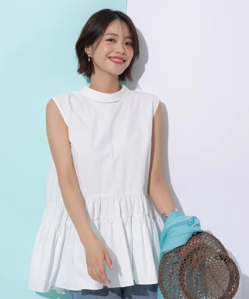 ロールカラーチュニックブラウス 予めご了承ください