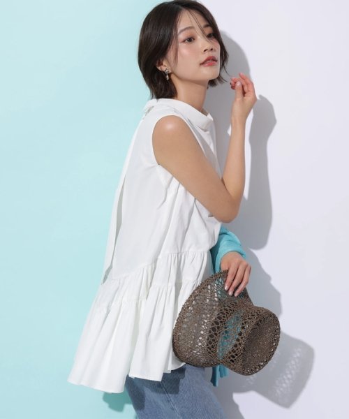 ロールカラーチュニックブラウス 予めご了承ください