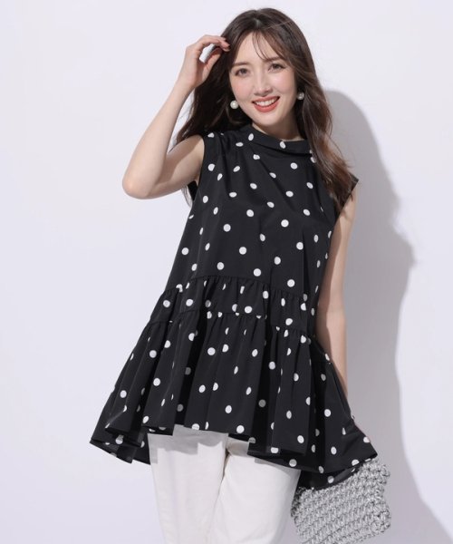 ロールカラーチュニックブラウス 予めご了承ください