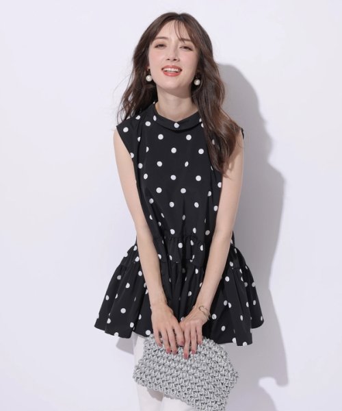 ロールカラーチュニックブラウス 予めご了承ください