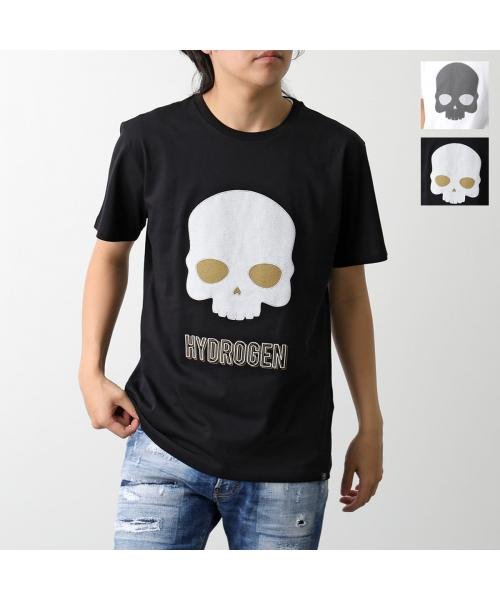 セール】HYDROGEN 半袖 Tシャツ EMBROIDERED SKULL T－SHIRT MT0002 