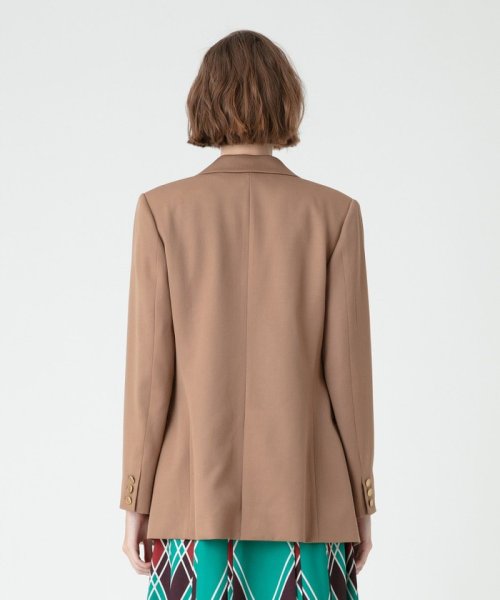 【LOULOU WILLOUGHBY】ギャバジンテーラードジャケット LOULOU WILLOUGHBY WILLOUGHBY店舗とオンラインショップ限定販売になります フィッティングモデル 詳細画像 172cm B82 W66 H92　着用サイズ：02