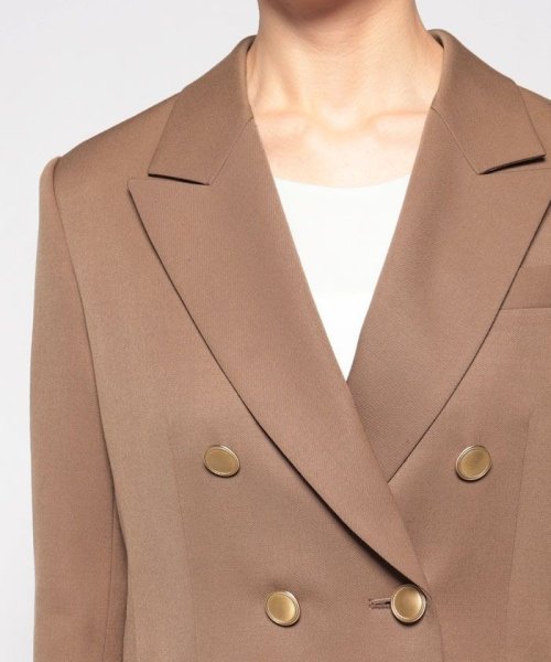 【LOULOU WILLOUGHBY】ギャバジンテーラードジャケット LOULOU WILLOUGHBY WILLOUGHBY店舗とオンラインショップ限定販売になります フィッティングモデル 詳細画像 172cm B82 W66 H92　着用サイズ：02